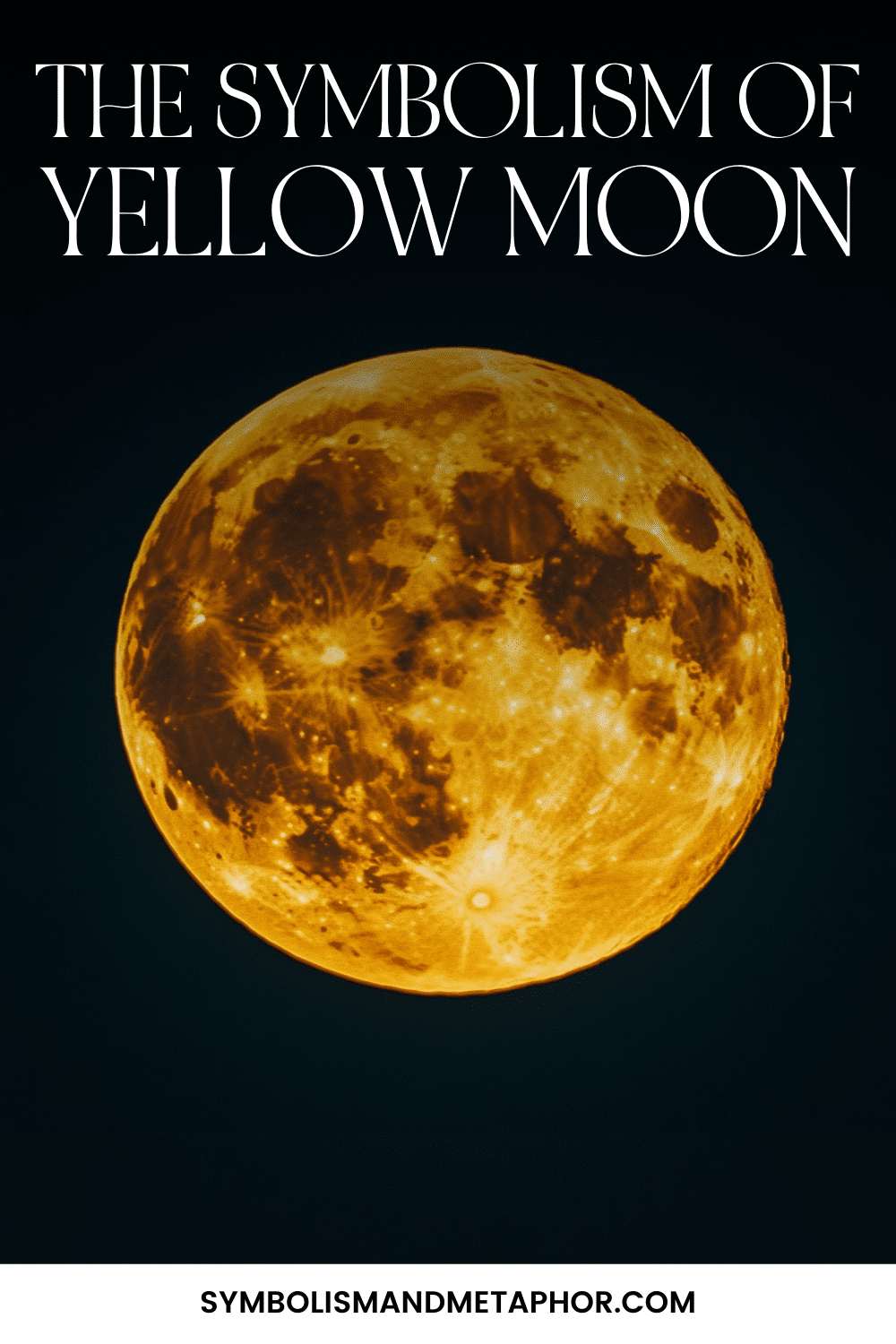 Yellow Moon Meaning and Symbolism (aka Harvest Moon)