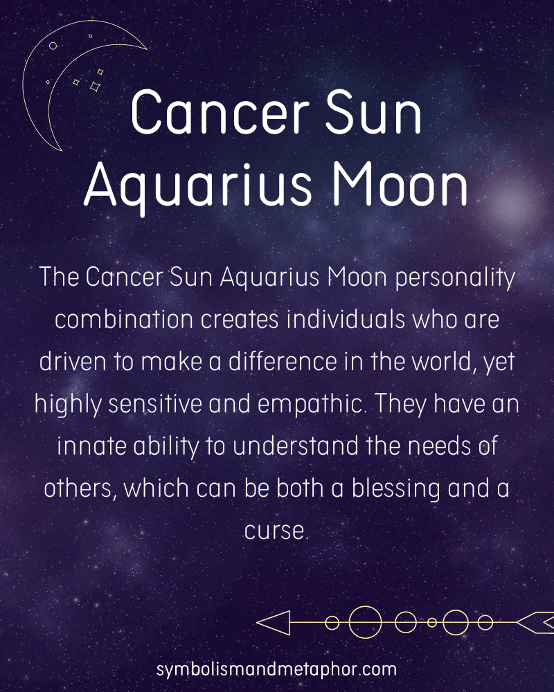 12 Cancer Sun Aquarius Moon Personality Traits