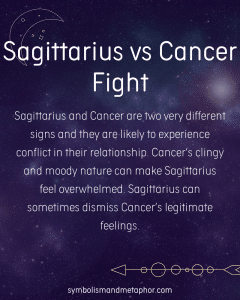 Sagittarius vs Cancer Fight