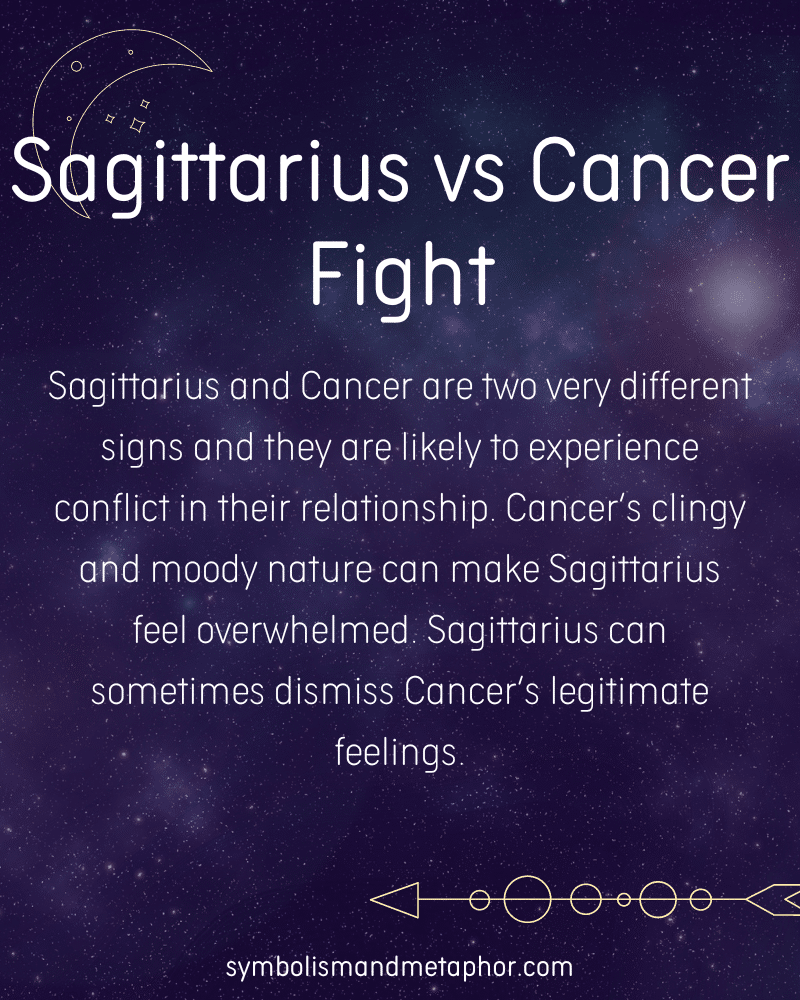 Sagittarius Vs Cancer Fight