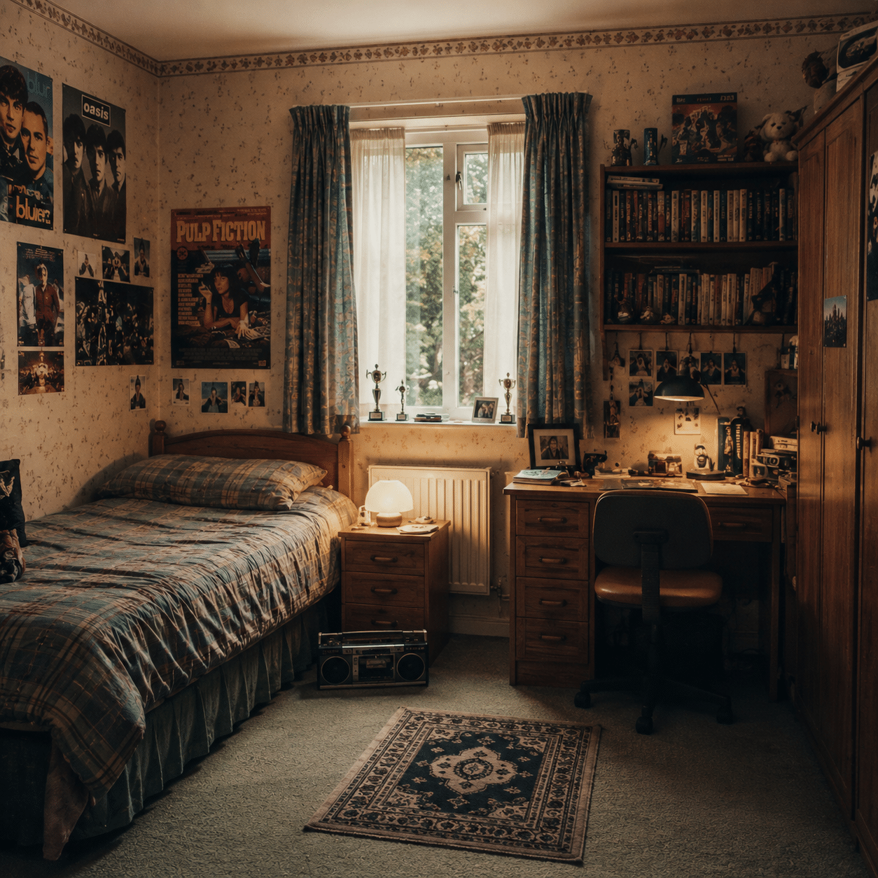 A familiar childhood bedroom