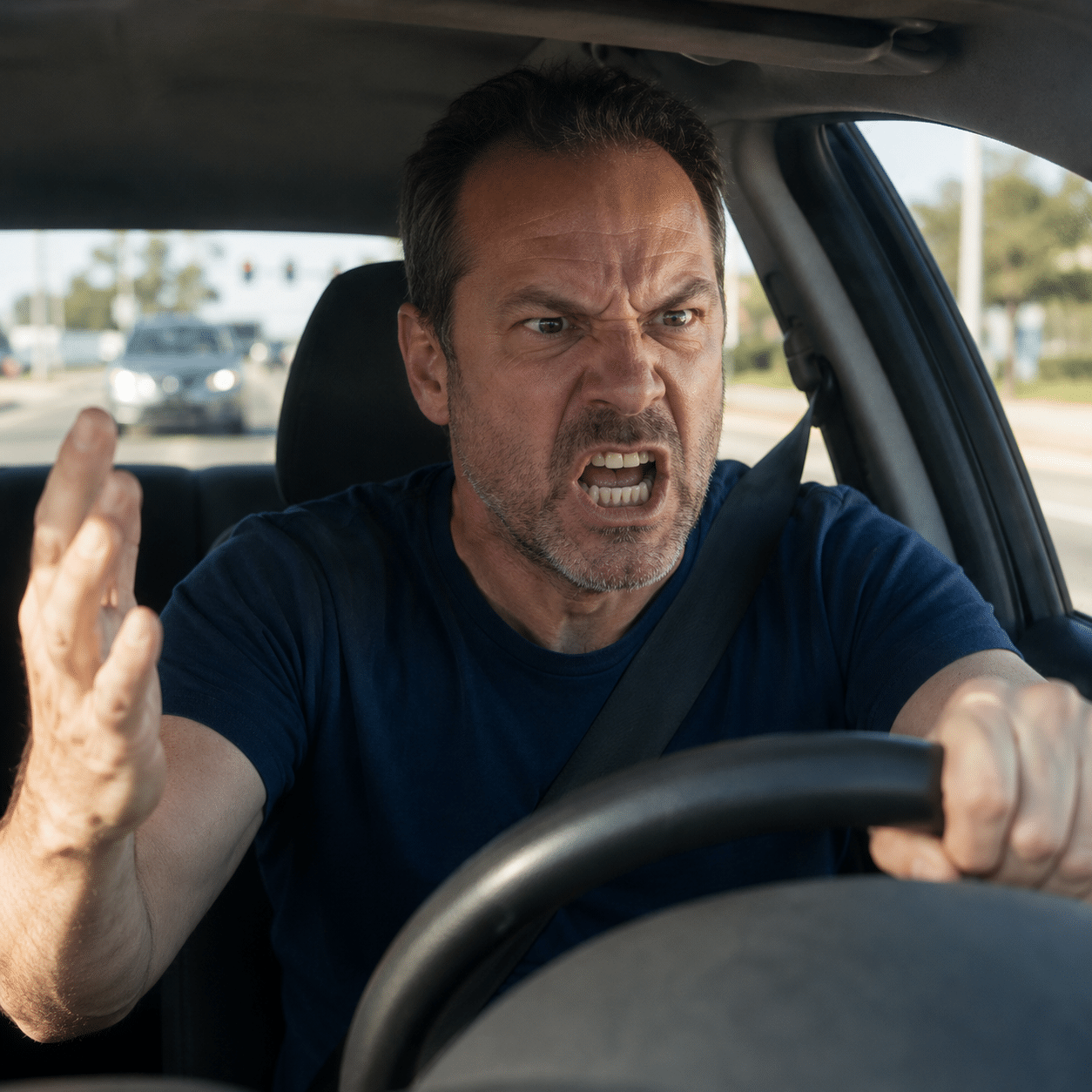 19. Drivers are aggressive and unpredictable.