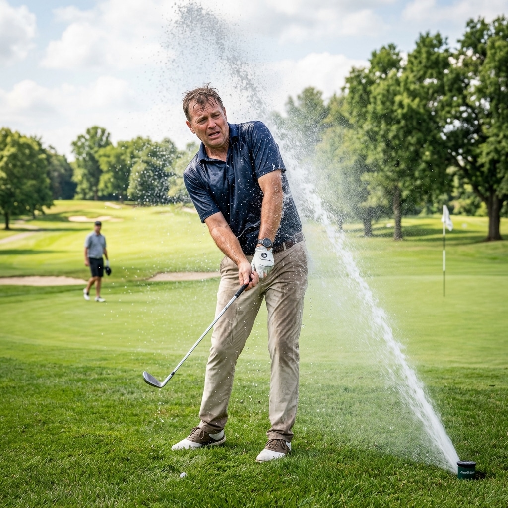 55. You Can Take Relief From Sprinkler Heads Near Greens On Some Courses