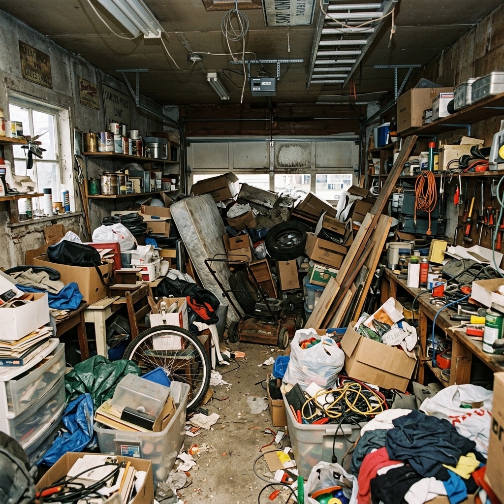 31. Collecting Junk "For Resale Someday"