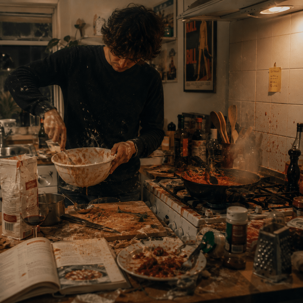 messy cooking